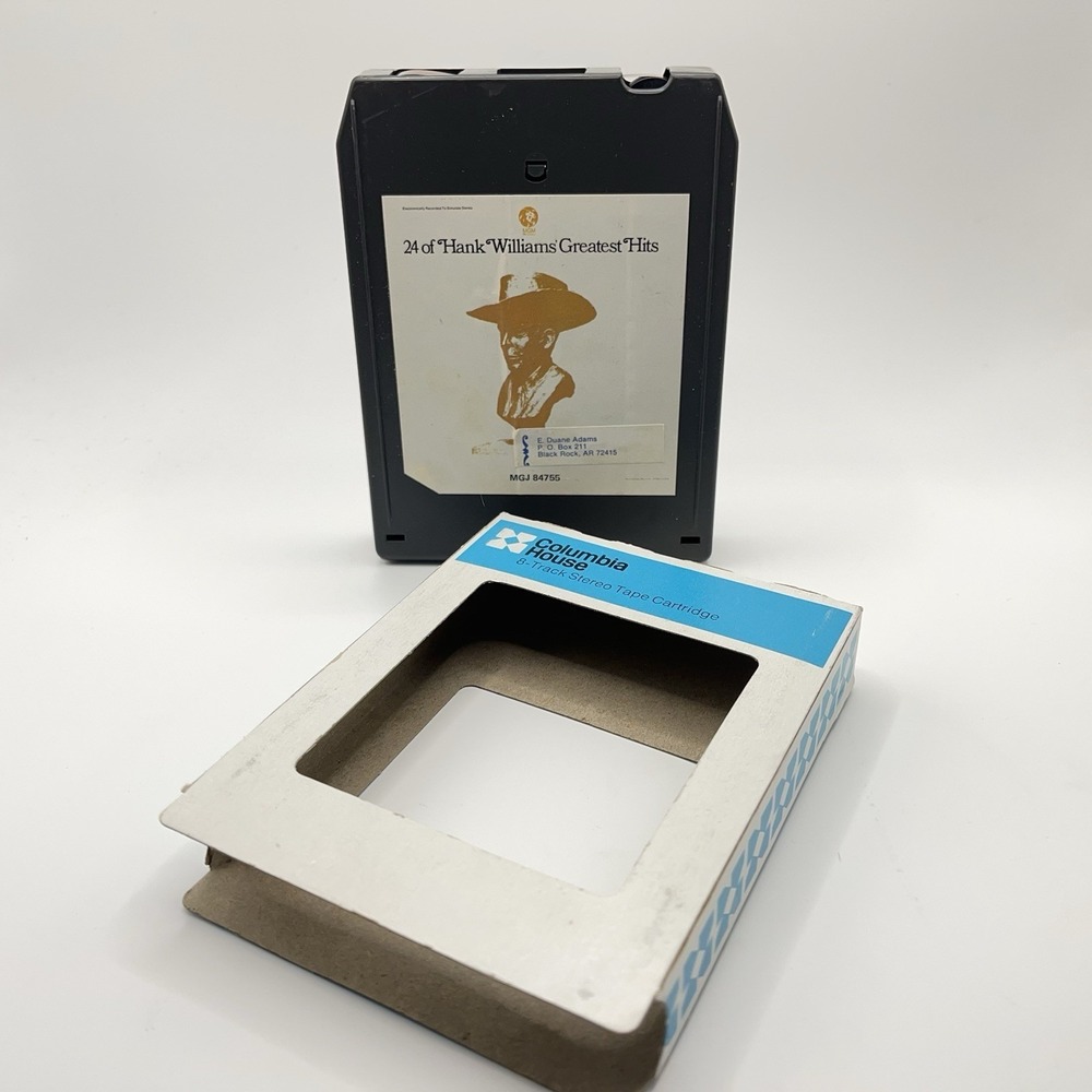 Hank Williams - 24 of Hank Williams' Greatest Hits - 8-Track Tape with Slipcase